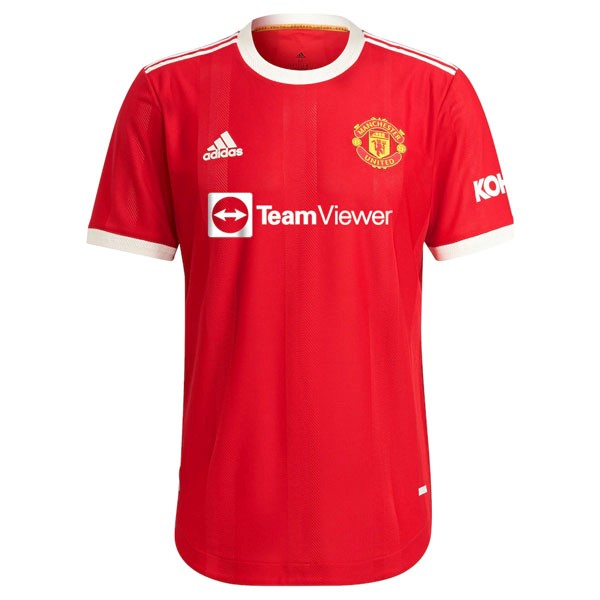 Camiseta Manchester United Replica Primera Ropa 2021/22 Rojo